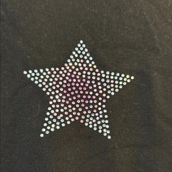 Cashmere Black Sweater with Rhinestone Star - Picture 3 of 5